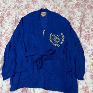 WILDFOX vintage white label blue cardigans S